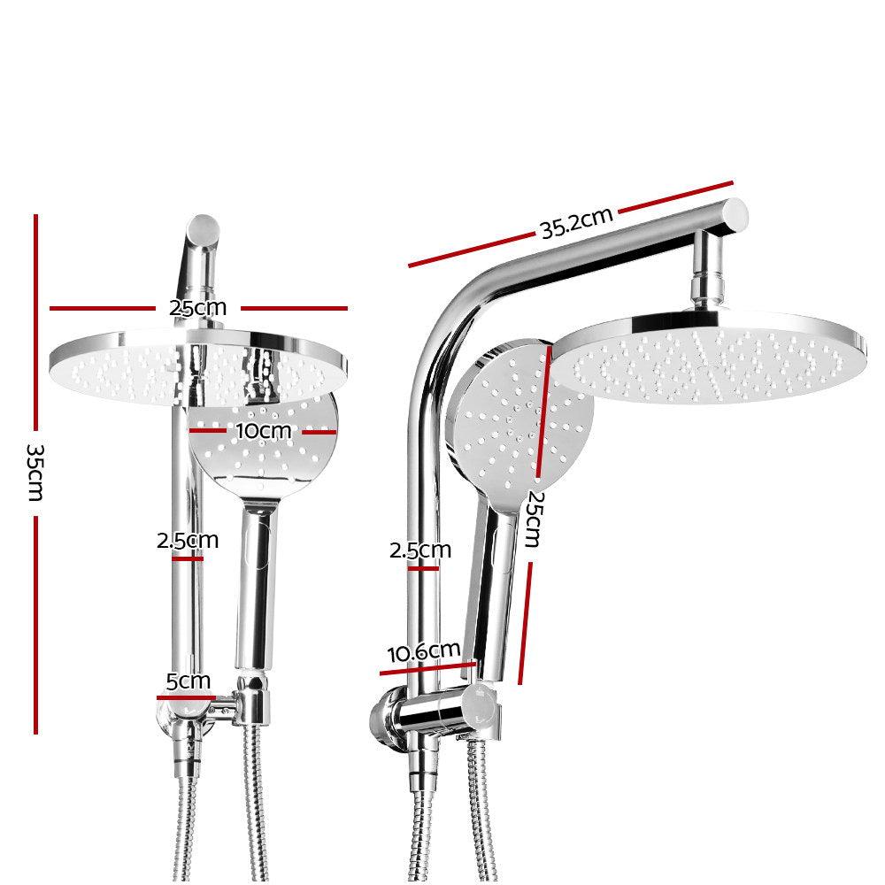 Buy Cefito 9'' Rain Shower Head Set Handheld Round High Pressure Chrome discounted | Products On Sale Australia