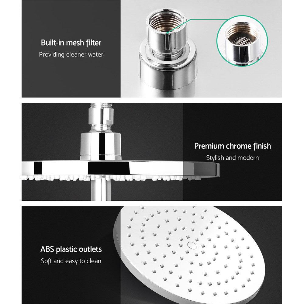 Buy Cefito 9'' Rain Shower Head Set Handheld Round High Pressure Chrome discounted | Products On Sale Australia