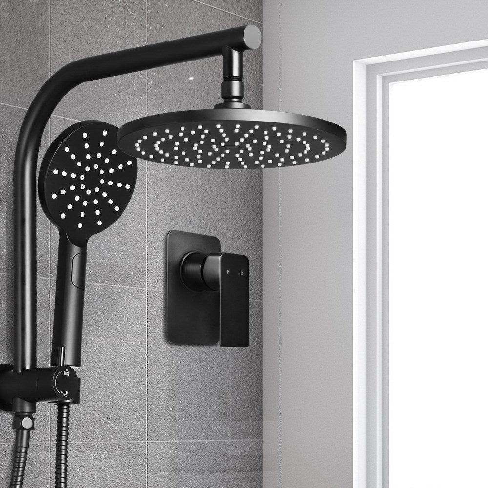 Buy Cefito 9'' Rain Shower Head Set Handheld Round High Pressure Mixer Tap Black discounted | Products On Sale Australia