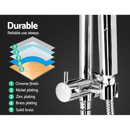 Buy Cefito 9'' Rain Shower Head Set Handheld Round High Pressure Mixer Tap Chrome discounted | Products On Sale Australia