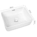 Buy Cefito Bathroom Basin Ceramic Vanity Sink Hand Wash Bowl 48x37cm White discounted | Products On Sale Australia