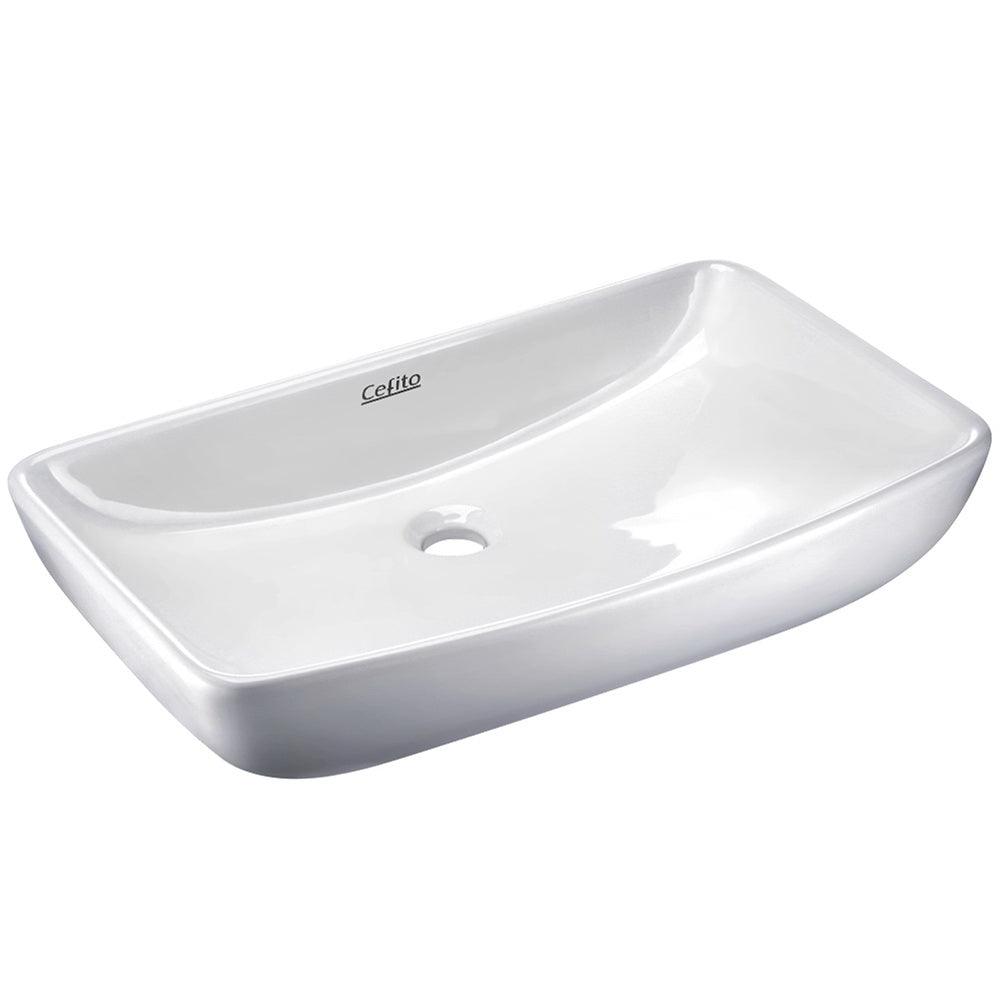 Buy Cefito Bathroom Basin Ceramic Vanity Sink Hand Wash Bowl 60x38cm discounted | Products On Sale Australia