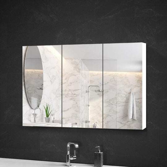 Buy Cefito Bathroom Mirror Cabinet 1200x720mm White discounted | Products On Sale Australia