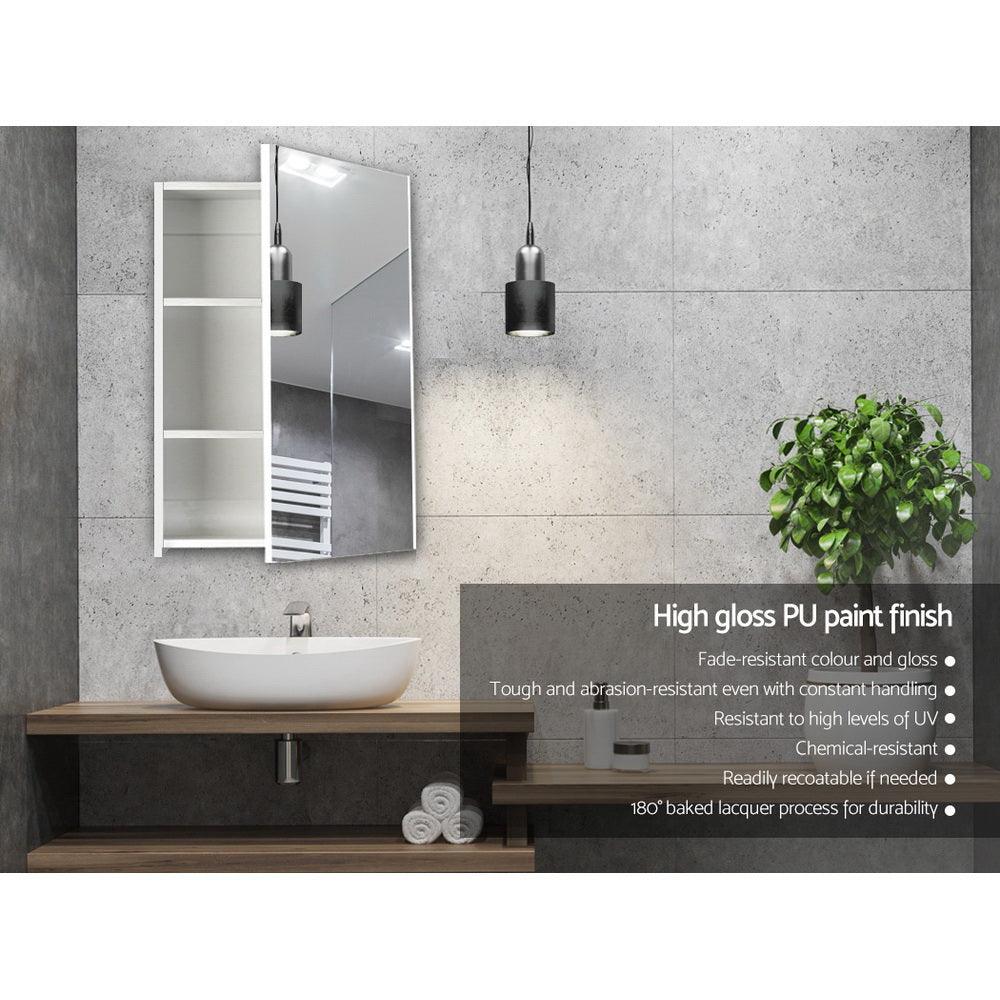 Buy Cefito Bathroom Mirror Cabinet 450x720mm White discounted | Products On Sale Australia