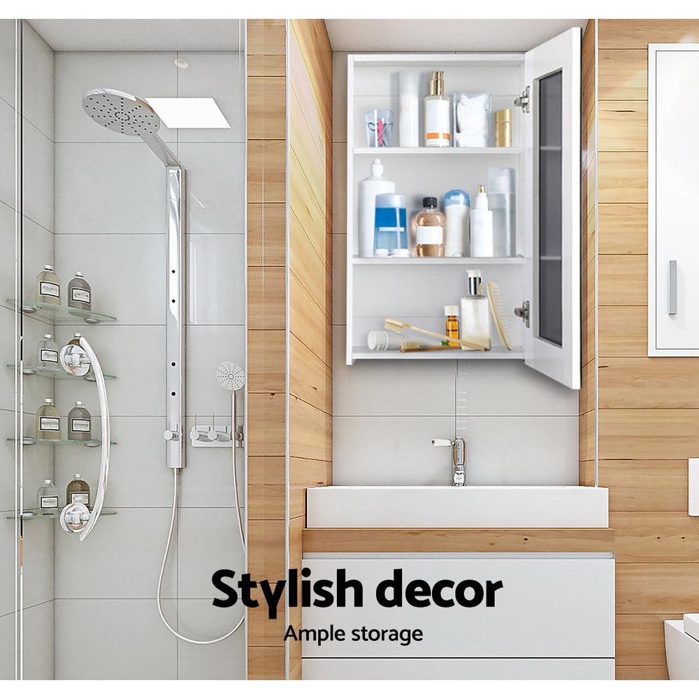 Buy Cefito Bathroom Mirror Cabinet 450x720mm White discounted | Products On Sale Australia