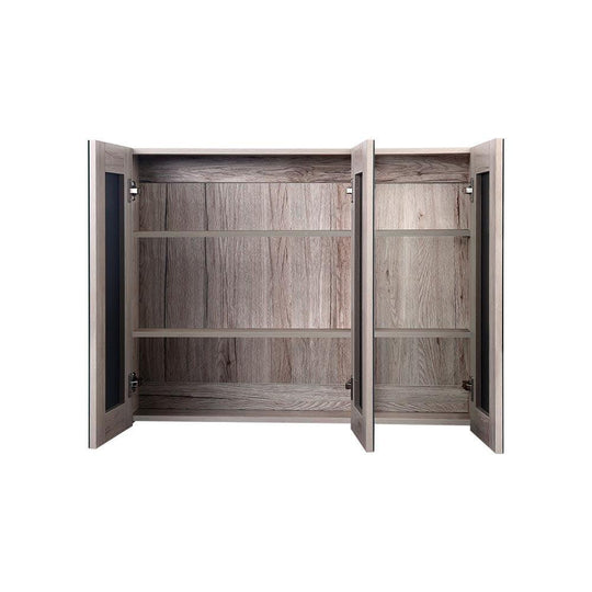 Buy Cefito Bathroom Mirror Cabinet 900x720mm Oak discounted | Products On Sale Australia