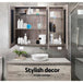 Buy Cefito Bathroom Mirror Cabinet 900x720mm Oak discounted | Products On Sale Australia