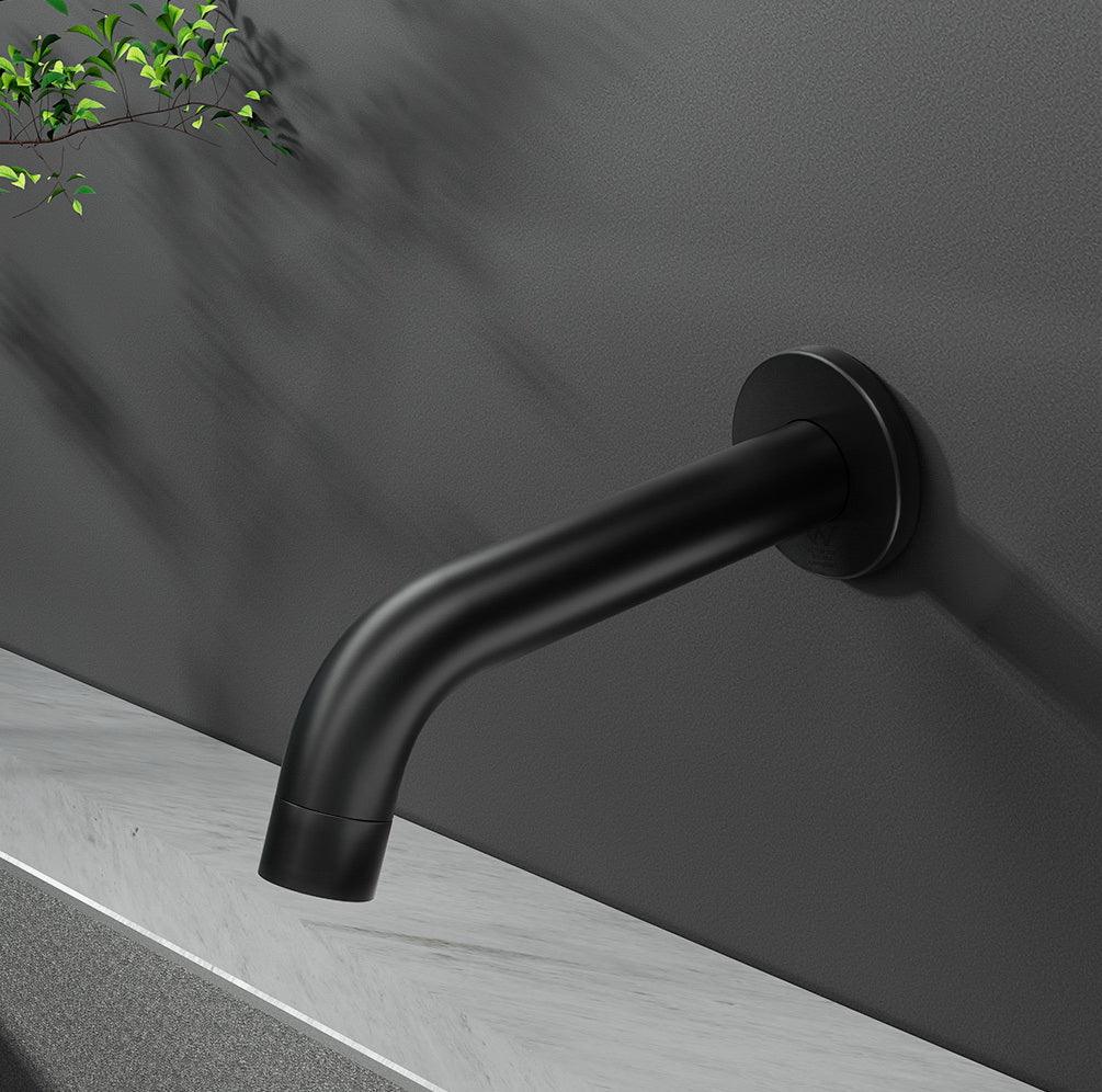 Buy Cefito Bathroom Mixer Spout Wall Bath Tap Round Shower Bathtub Black discounted | Products On Sale Australia