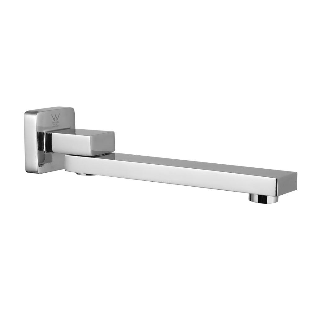 Buy Cefito Bathroom Mixer Spout Wall Bath Tap Square Swivel Bathtub Chrome discounted | Products On Sale Australia