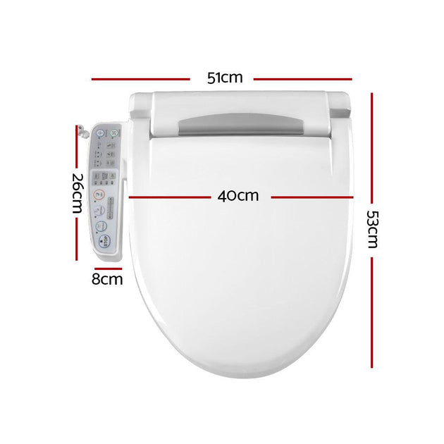 Buy Cefito Electric Bidet Toilet Seat Cover Auto Smart Water Wash Dry Panel Control discounted | Products On Sale Australia