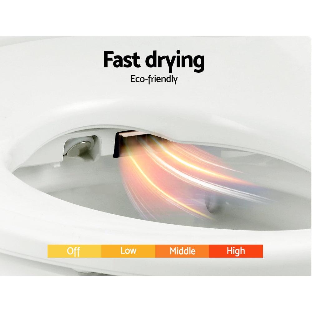 Buy Cefito Electric Bidet Toilet Seat Cover Auto Smart Water Wash Dry Panel Control discounted | Products On Sale Australia