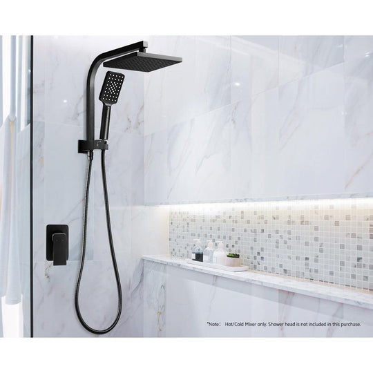 Buy Cefito Shower Mixer Tap Wall Bath Taps Brass Hot Cold Basin Bathroom Black discounted | Products On Sale Australia