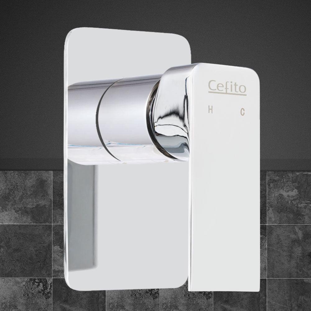 Buy Cefito Shower Mixer Tap Wall Bath Taps Brass Hot Cold Basin Bathroom Chrome discounted | Products On Sale Australia