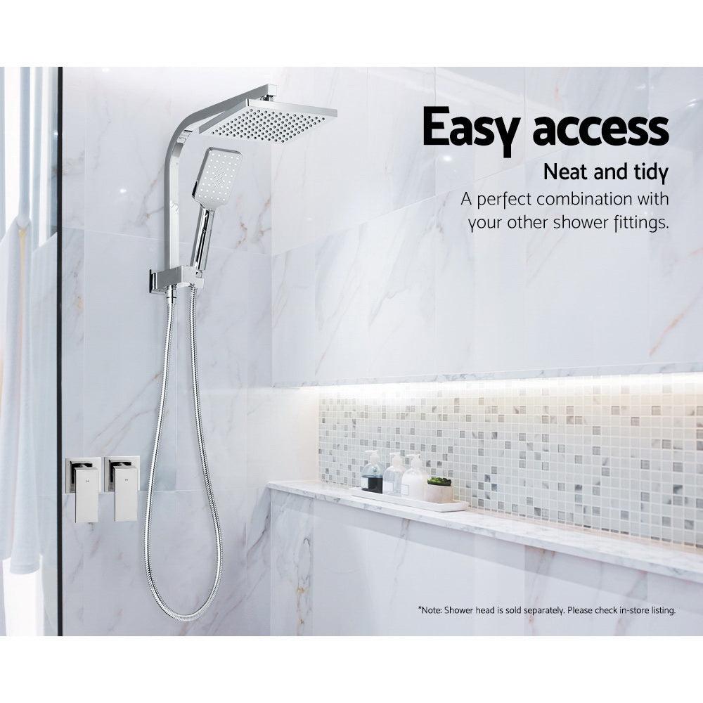 Buy Cefito Shower Twins Tap Wall Bath Taps Brass Hot Cold Basin Bathroom Chrome discounted | Products On Sale Australia