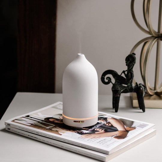 Buy Ceramic Essential Oil Diffuser - Stone Matte Finish discounted | Products On Sale Australia