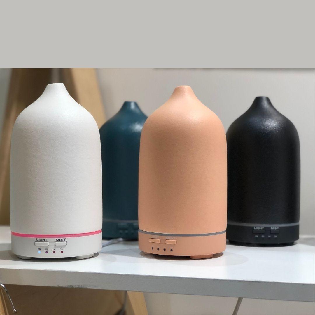 Buy Ceramic Essential Oil Diffuser - Stone Matte Finish discounted | Products On Sale Australia