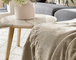 Buy Chiswick Throw - Merino Wool/Cashmere - Beige discounted | Products On Sale Australia