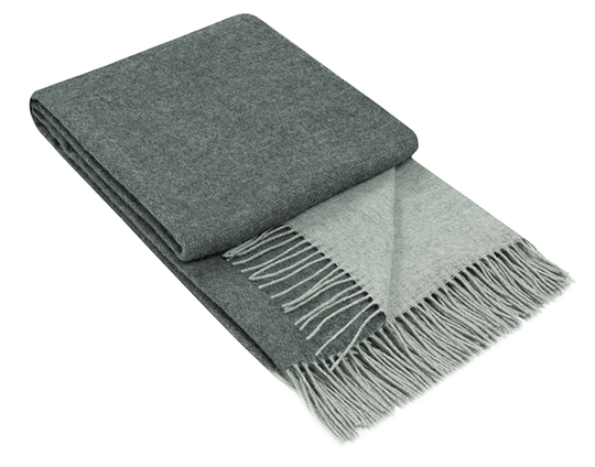 Buy Chiswick Throw - Merino Wool/Cashmere - Charcoal discounted | Products On Sale Australia