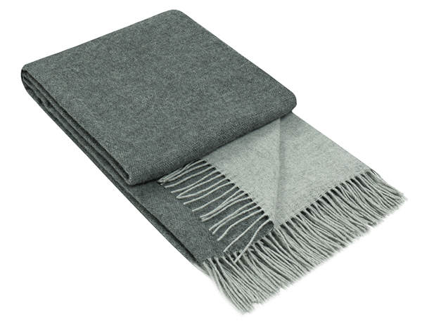 Buy Chiswick Throw - Merino Wool/Cashmere - Charcoal discounted | Products On Sale Australia