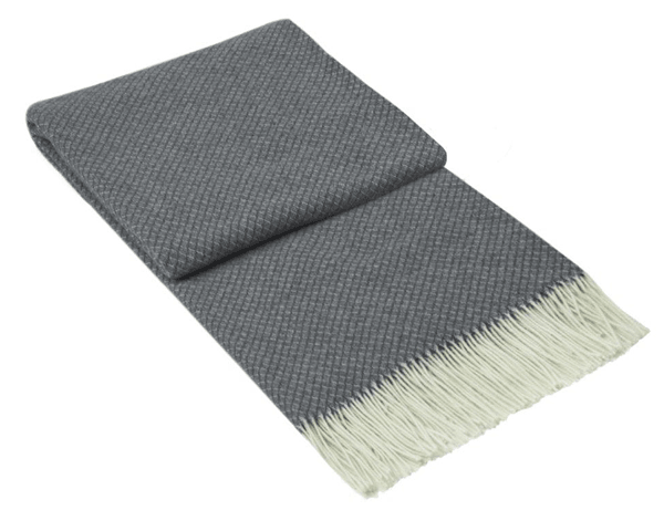 Buy Chiswick Throw - Merino Wool/Cashmere - Grey discounted | Products On Sale Australia