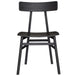 Buy Claire Dining Chair Set of 2 Solid Oak Wood Timber Seat Furniture - Black discounted | Products On Sale Australia