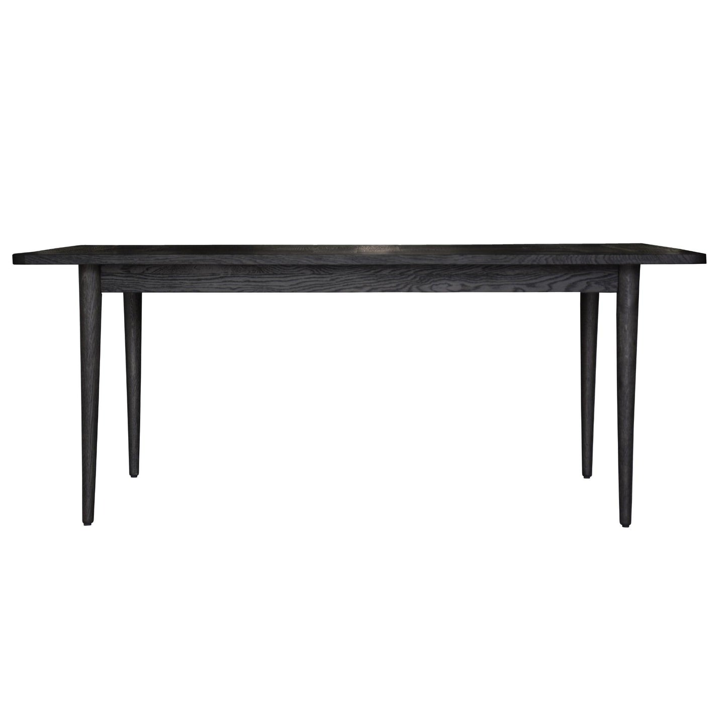 Buy Claire Dining Table 180cm Solid Oak Wood Home Dinner Furniture - Black discounted | Products On Sale Australia