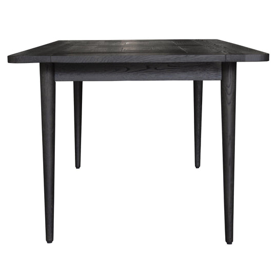 Buy Claire Dining Table 180cm Solid Oak Wood Home Dinner Furniture - Black discounted | Products On Sale Australia