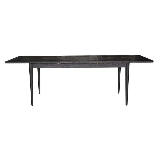 Claire Dining Table Extendable 170-230cm Solid Oak Wood Furniture - Black Products On Sale Australia | Furniture > Dining Category