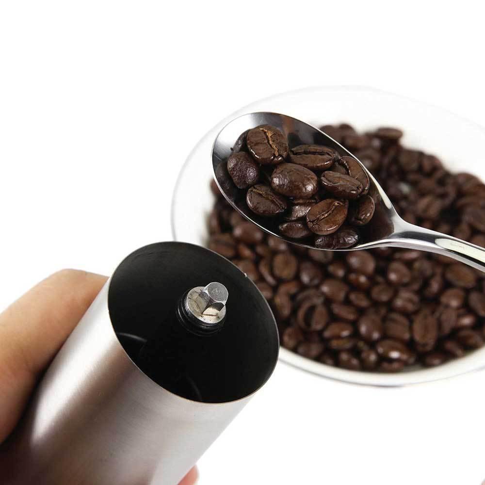 Buy Coffee Bean Grinder - Stainless Steel Ceramic Burr Manual Hand Crank Nut Mill discounted | Products On Sale Australia