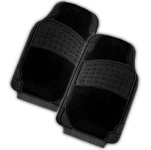 Buy Colossus 2 Piece Rubber/Carpet Car Mat Black discounted | Products On Sale Australia