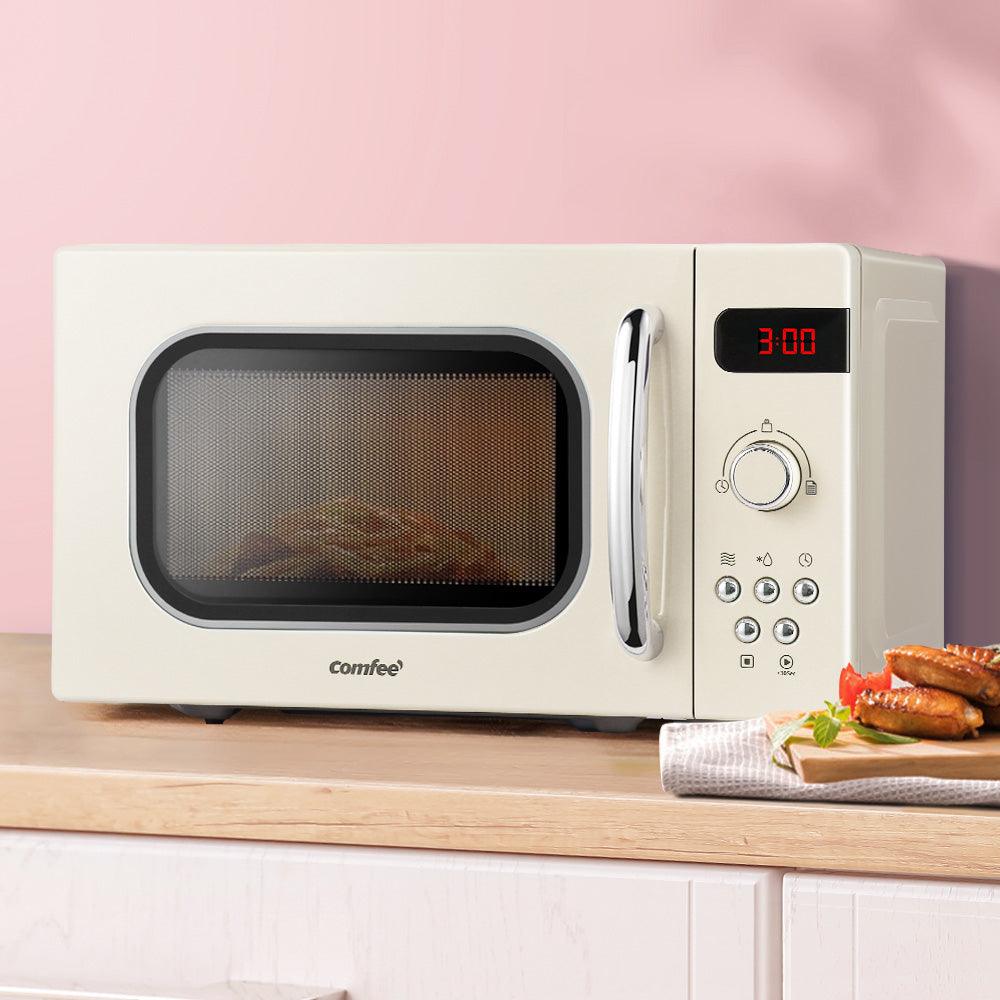 Buy Comfee 20L Microwave Oven 800W Cream discounted | Products On Sale Australia