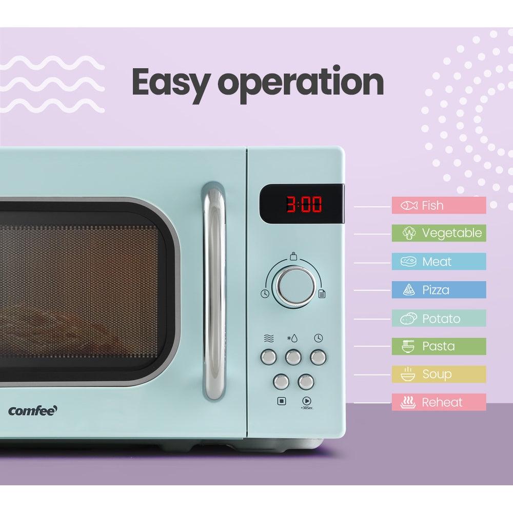 Buy Comfee 20L Microwave Oven 800W Green discounted | Products On Sale Australia