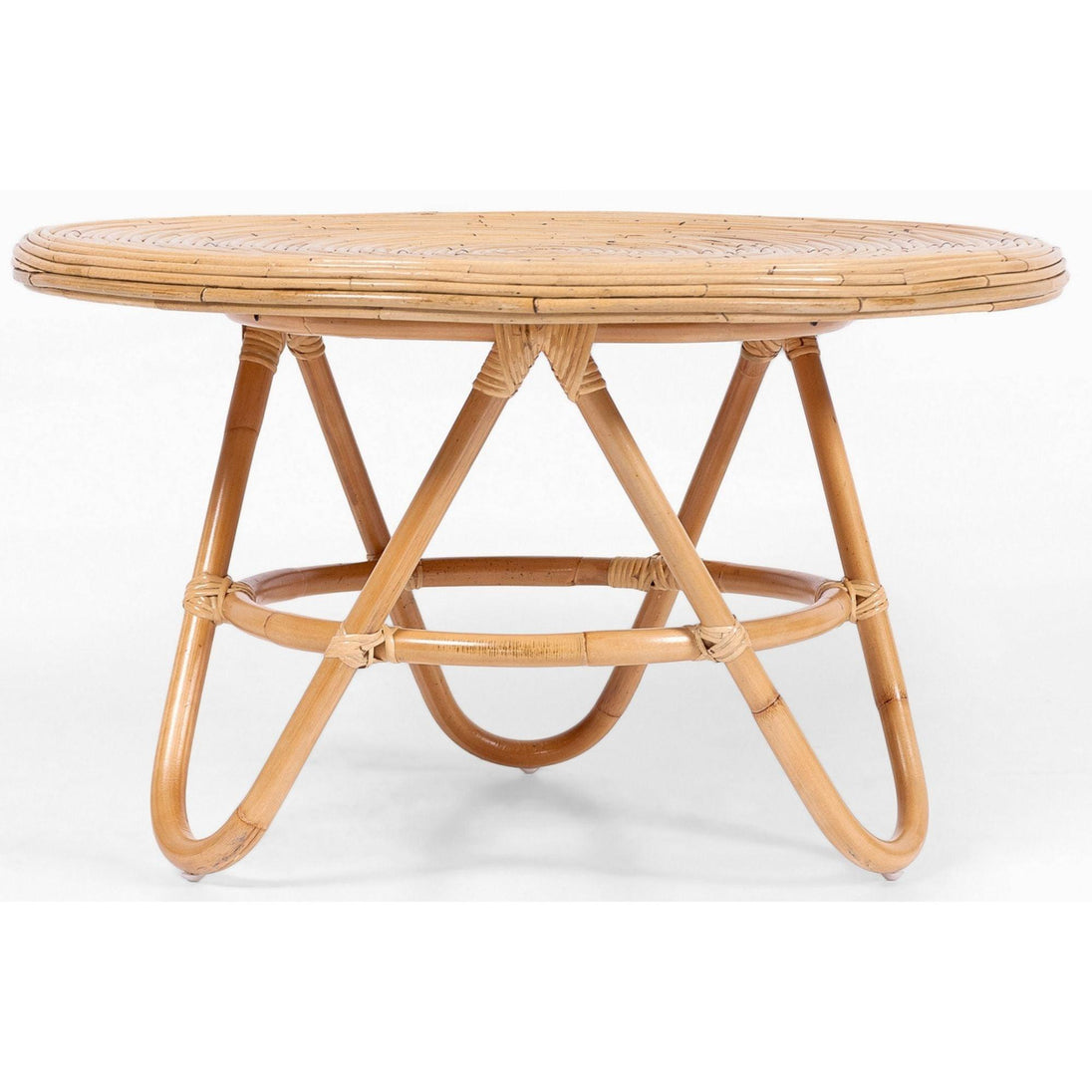 Buy Crocus Rattan Round Coffee Table 80cm - Natural discounted | Products On Sale Australia