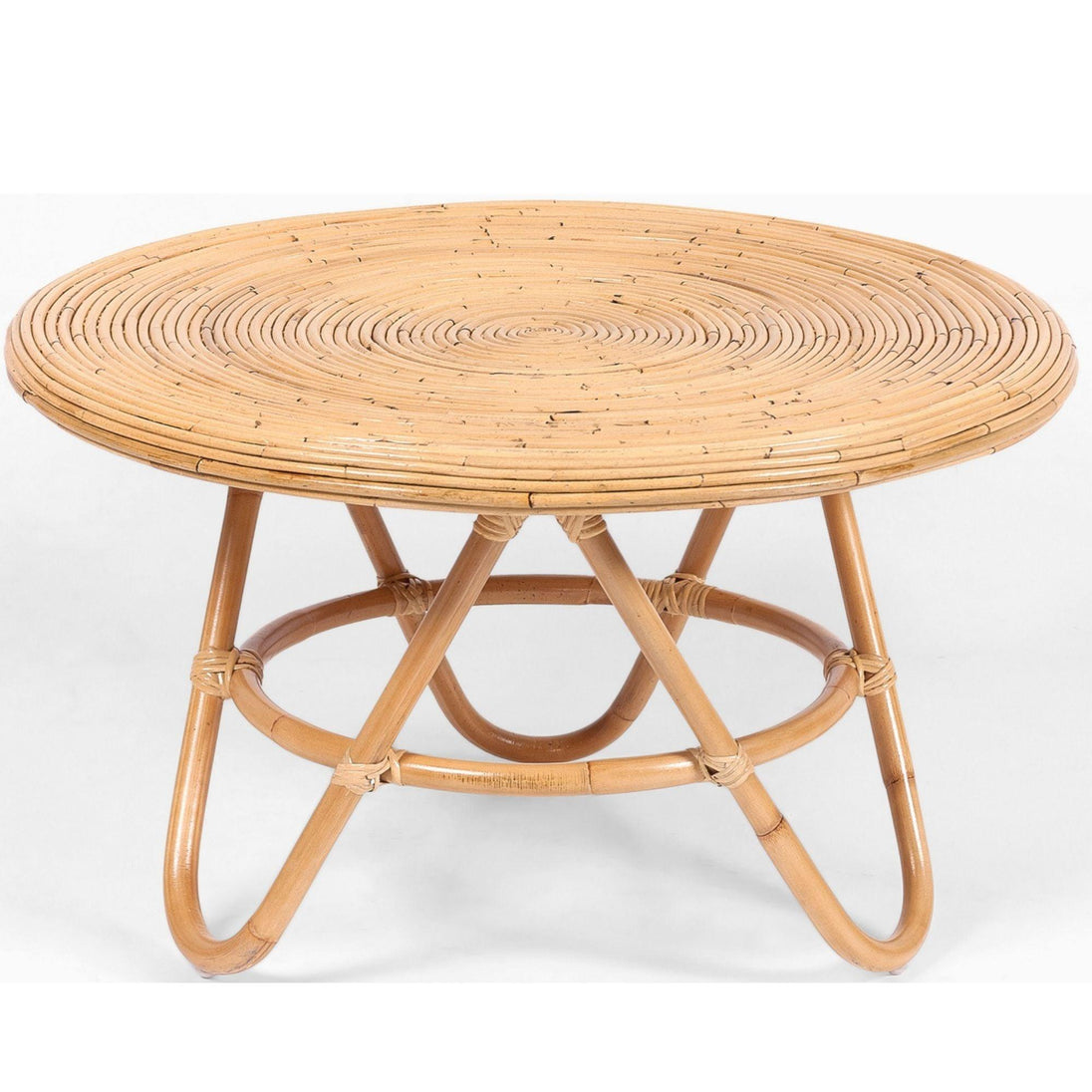 Buy Crocus Rattan Round Coffee Table 80cm - Natural discounted | Products On Sale Australia