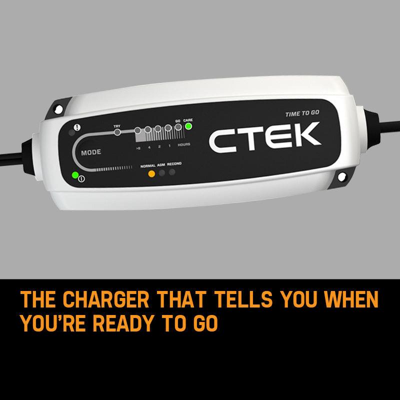 Buy CTEK CT5 TIME TO GO Smart Battery Charger Maintainer Car 4WD Motorcycle 12V 5A discounted | Products On Sale Australia