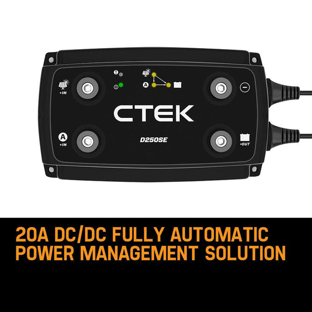 Buy CTEK D250SE Dual Input DC-DC 20A Smart Battery Charger 12V Lead Acid Lithium Car discounted | Products On Sale Australia