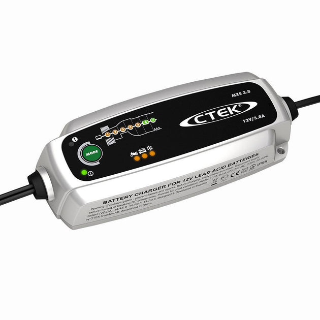 Buy CTEK MXS 3.8 12V 3.8 Amp Smart Battery Charger Car Motorcycle Caravan Camper AGM | Products On Sale Australia
