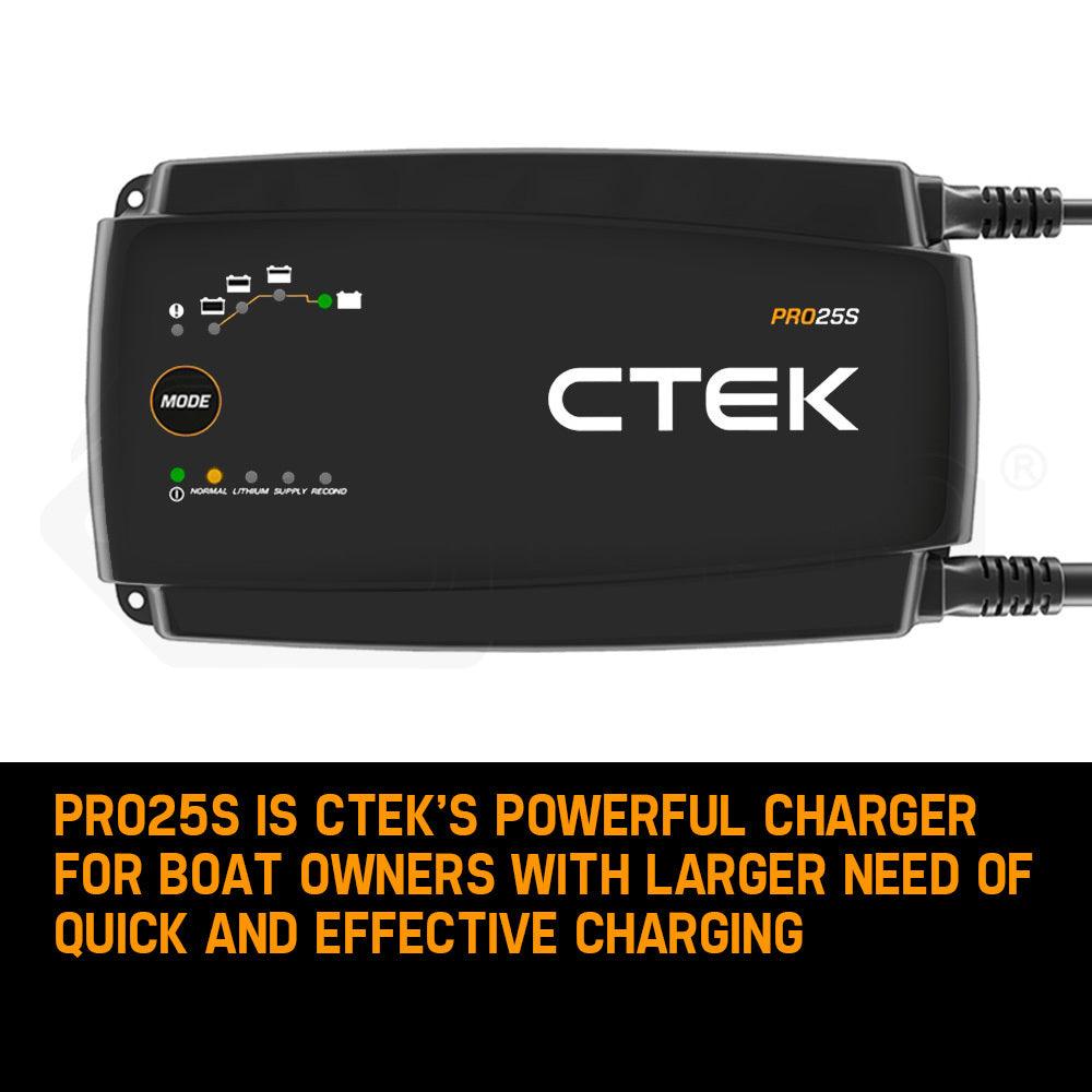 Buy CTEK PRO25S Smart Battery Charger Professional 25A AGM Lithium 12V CTEK-40-200 Car discounted | Products On Sale Australia