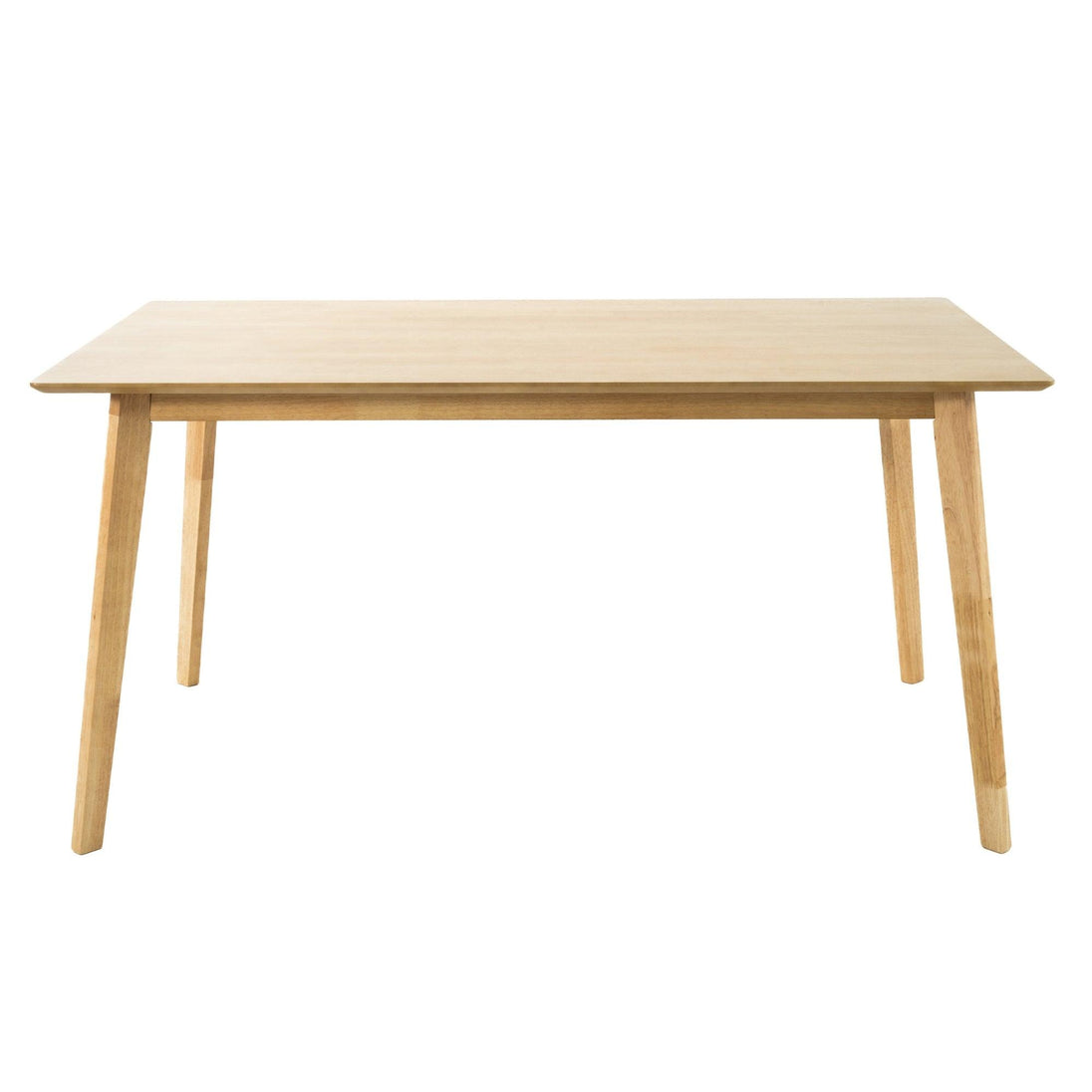 Buy Cusco 150cm Dining Table Scandinavian Style Solid Rubberwood Natural discounted | Products On Sale Australia