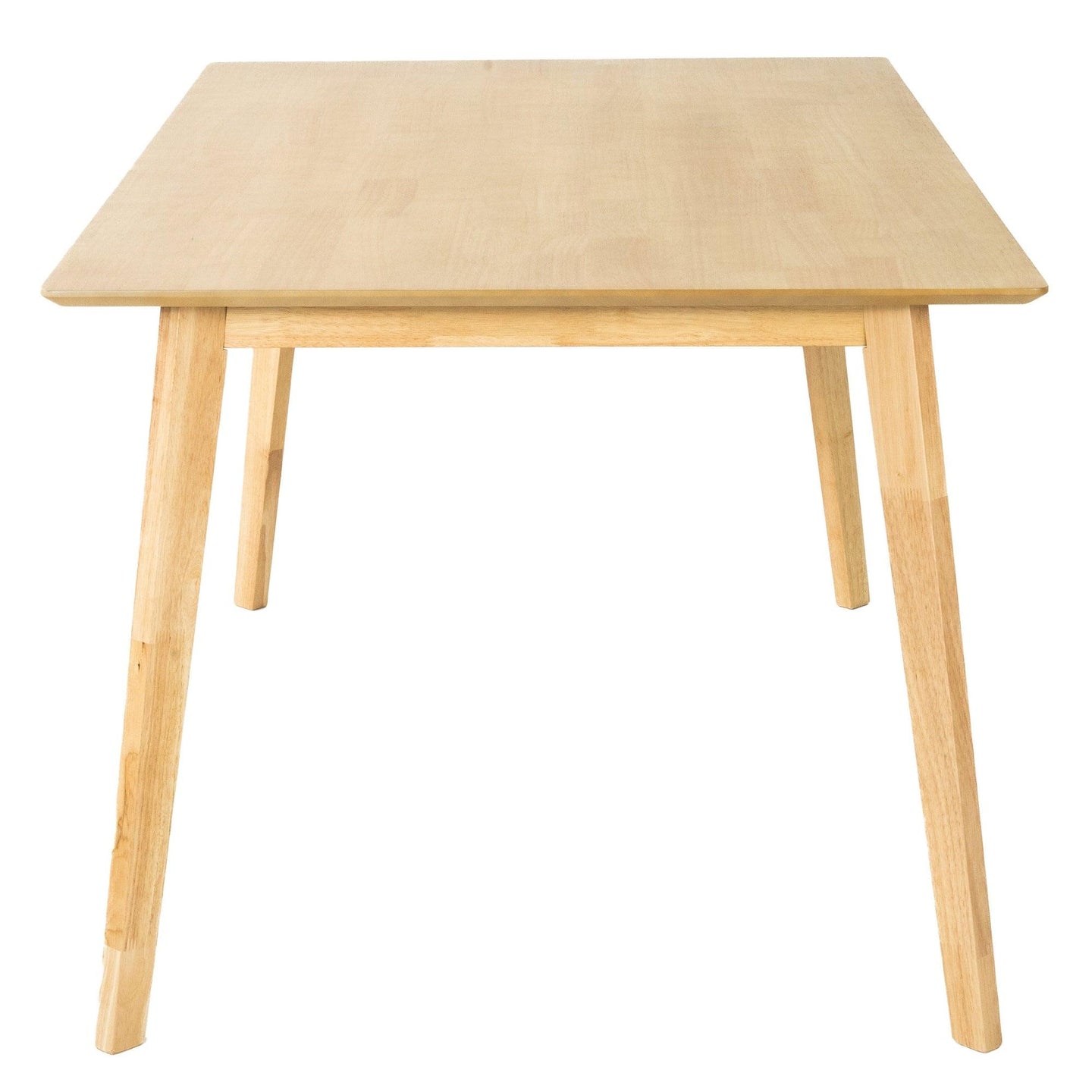 Buy Cusco 150cm Dining Table Scandinavian Style Solid Rubberwood Natural discounted | Products On Sale Australia