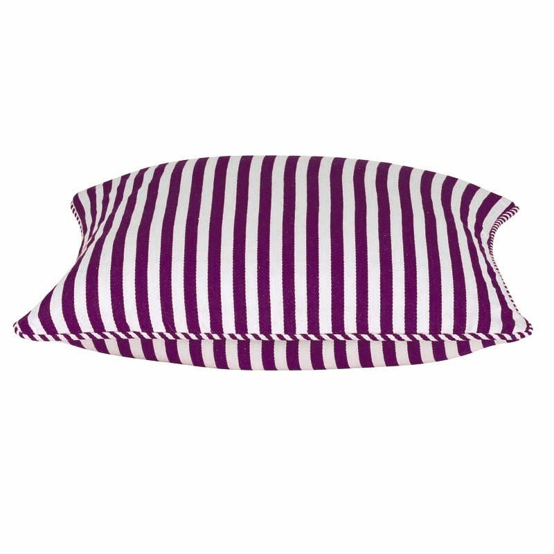 Buy Dandi Fuchsia Plum Purple & White Striped Cushion Cover 40x40cm discounted | Products On Sale Australia