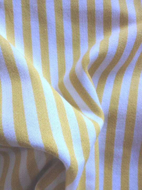 Buy Dandi Mustard Yellow & White Striped Cushion Cover 40x40cm discounted | Products On Sale Australia