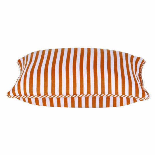 Buy Dandi Orange & White Striped Nautical Cushion Cover 40x40cm discounted | Products On Sale Australia