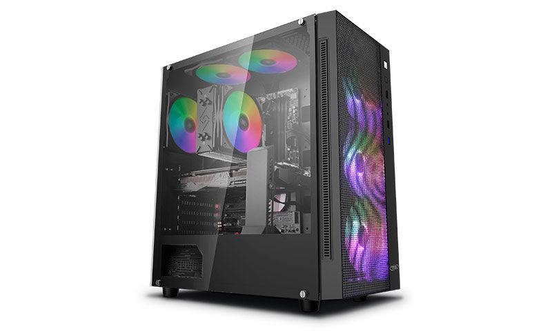 Buy DEEPCOOL MATREXX 55 MESH ADD-RGB 4F Mesh Panel Tempered Glass Case, 4 Preinstalled ARGB Fans discounted | Products On Sale Australia