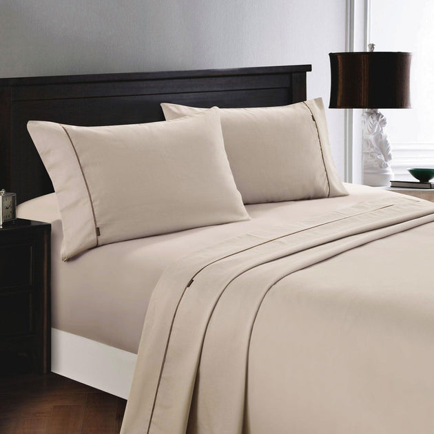 Buy Deluxe Linen 1200TC Cotton Rich Sheet Set Linen King Single discounted | Products On Sale Australia