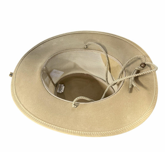 Buy Dents Cooler Western Wide Brim Hat Sun Summer Outback Breathable - Stone - Medium discounted | Products On Sale Australia