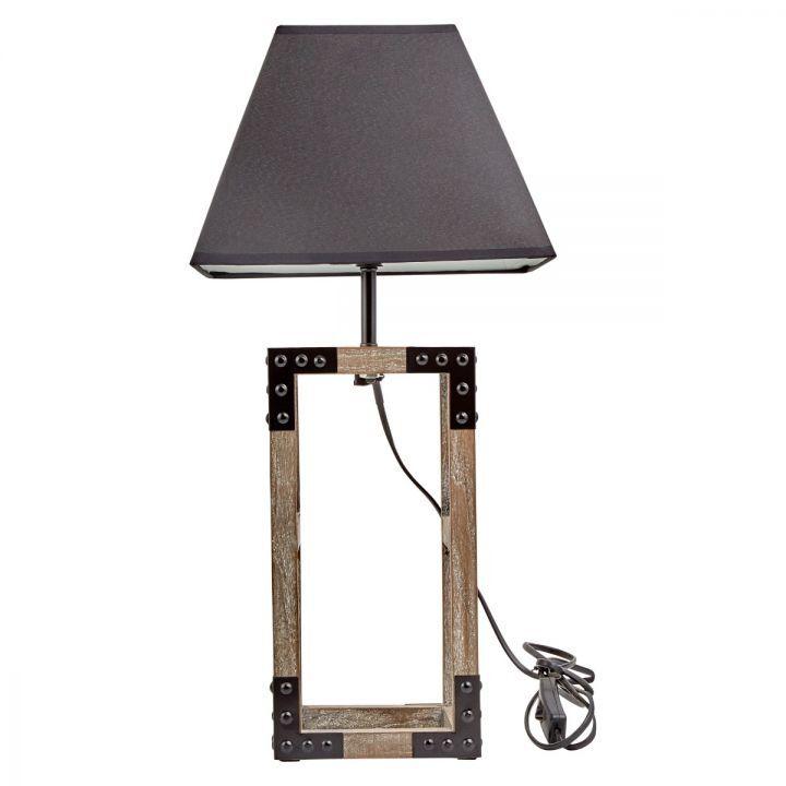 Buy Designer Wooden TABLE LAMP Modern Rustic Geo Industrial Retro Desk Light discounted | Products On Sale Australia