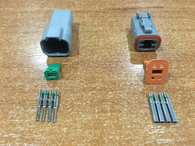 Buy Deutsch DT 4-Way 4 Pin Electrical Connector Plug Kit #DT4 Trailer Waterproof AU discounted | Products On Sale Australia