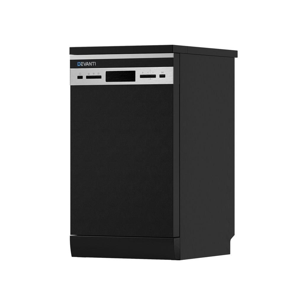 Buy Devanti 10 Place Settings Freestanding Dishwasher Black discounted | Products On Sale Australia