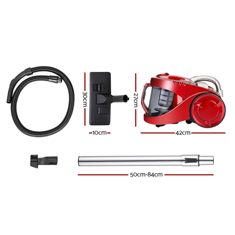 Buy Devanti 2200W Bagless Vacuum Cleaner Red discounted | Products On Sale Australia